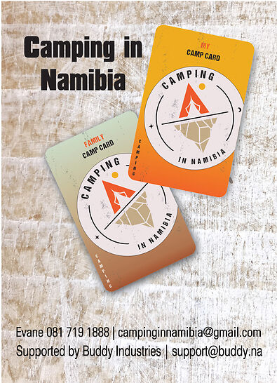 Camping in Namibia Card